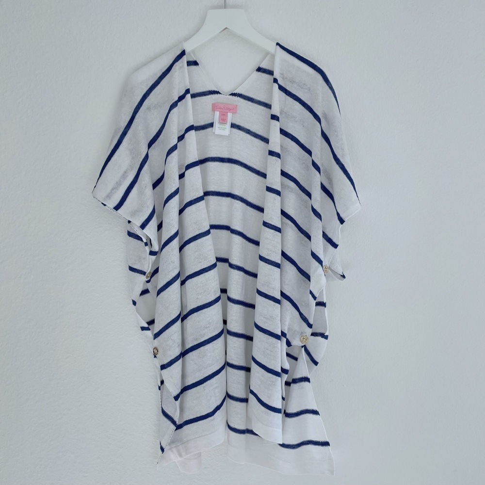 Lily Pulitzer ‘White & Blue’ Coverup S/M